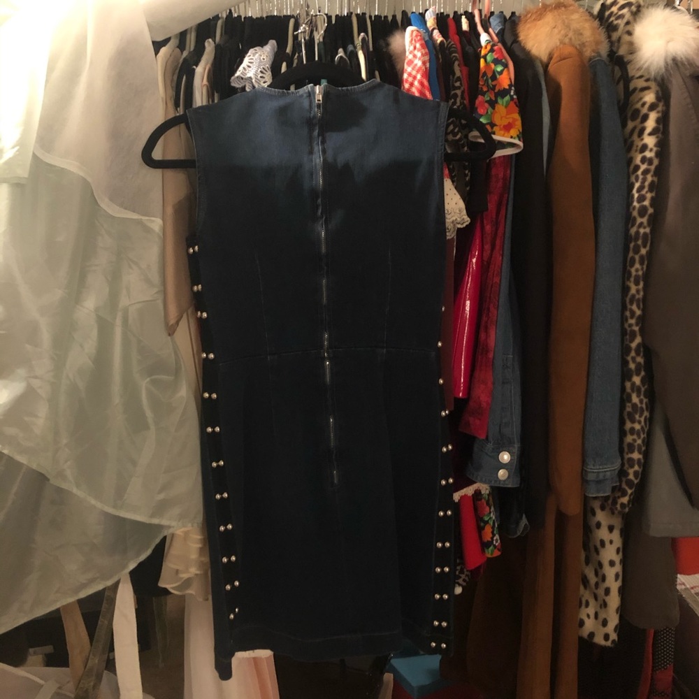 McQ - Alexander McQueen Deep V Neck Denim Dress - Picture 8 of 8